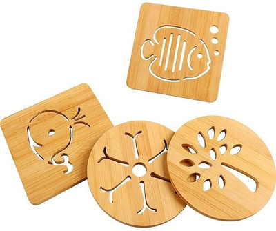 NAYOPI Hexagon Reversible PVC Coaster(Pack of 4)