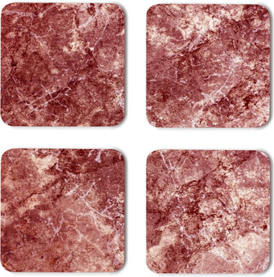 Coastify Square Wood Coaster Set(Pack of 8)