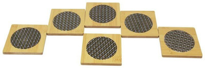 Namscape Square Bamboo Coaster Set(Pack of 6)