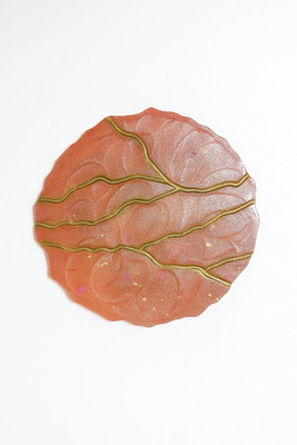 Shilp Round Reversible Resin Coaster(Pack of 1)