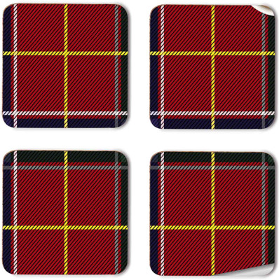 Coastify Square Wood Coaster Set(Pack of 8)