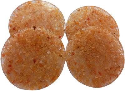 eshoppee Round Stone Coaster Set(Pack of 4)