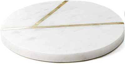 MBSC Round Reversible Marble Coaster Set(Pack of 4)