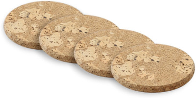 Stacpro Round Cork Coaster Set(Pack of 4)