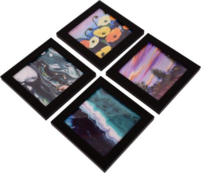 Arcane decor Square Acrylic Coaster Set(Pack of 4)