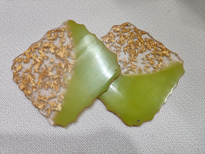 Sell plus Square Reversible Resin Coaster(Pack of 2)
