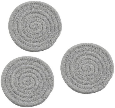 Dios Round Reversible Cotton Coaster Set(Pack of 3)