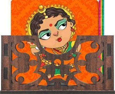 Flipkart SmartBuy Square Reversible Wood Coaster Set(Pack of 6)