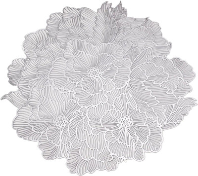 Kiwilon Round Reversible Polyester Coaster(Pack of 1)