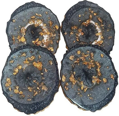 eshoppee Oval Resin Coaster Set(Pack of 4)