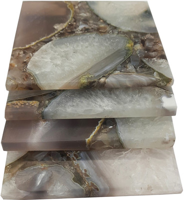 eshoppee Square Stone Coaster Set(Pack of 4)