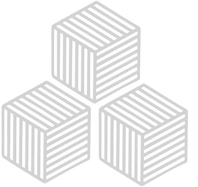KESHUENTERPRISE Hexagon Reversible PVC Coaster(Pack of 3)