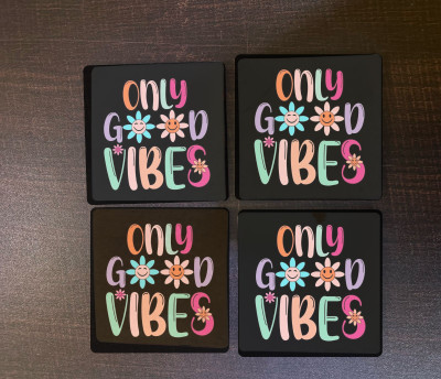 MAYANK CREATION Square Cork Coaster Set(Pack of 4)