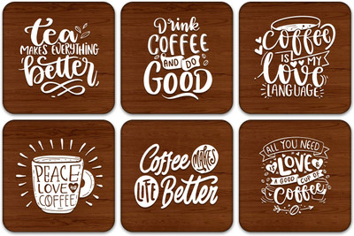 BookYourGift Square Reversible Woolen Coaster Set(Pack of 6)