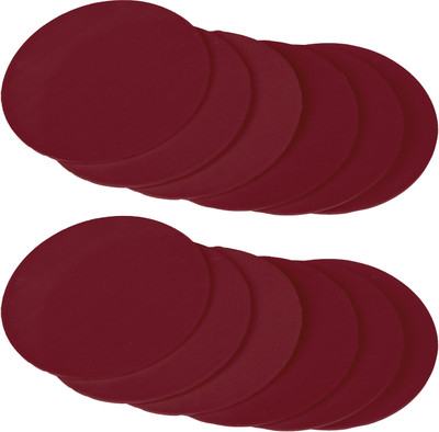 KUBER INDUSTRIES Round Rubber Coaster Set(Pack of 12)