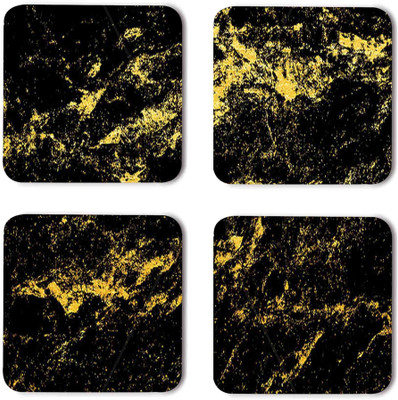 Coastify Square Wood Coaster Set(Pack of 8)