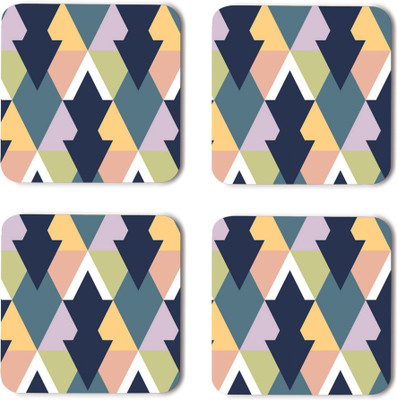 RADANYA Square Wood Coaster Set(Pack of 8)