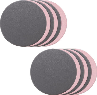 KUBER INDUSTRIES Round Reversible Acrylic Coaster Set(Pack of 12)