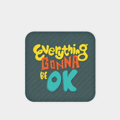 LASTWAVE Square Wood Coaster Set(Pack of 2)