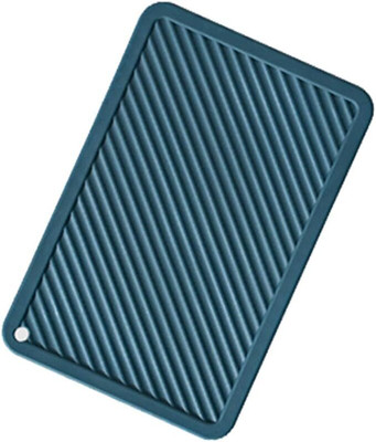 Primetan Rectangle Reversible PVC Coaster Set(Pack of 4)