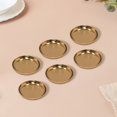 Metalsmith Round Metal Coaster Set(Pack of 6)