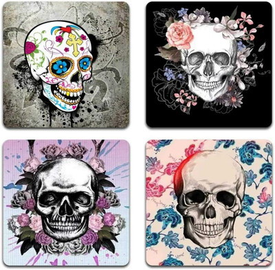 Proxoto Square Wood Coaster Set(Pack of 4)