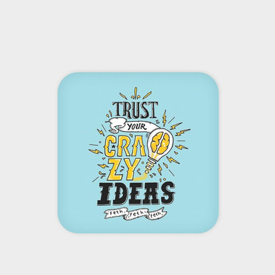 LASTWAVE Square Wood Coaster Set(Pack of 2)