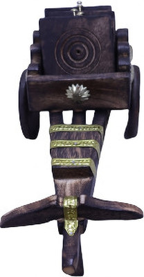 Saras Aajeevika Rectangle Wood Coaster(Pack of 1)