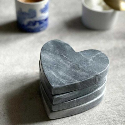 CPUC Heart Marble Coaster Set(Pack of 4)