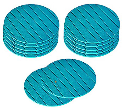 HOMESTIC Round Rubber Coaster Set(Pack of 12)