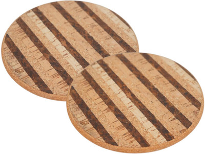 Stacpro Round Cork Coaster Set(Pack of 2)