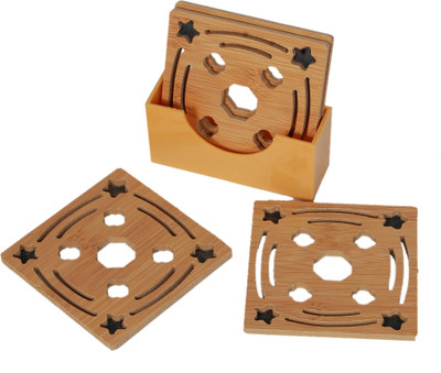 Winner Rectangle Reversible Wood Coaster Set(Pack of 4)