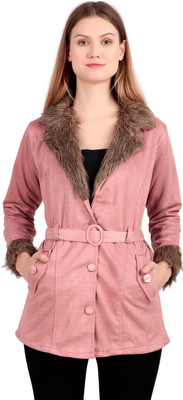 FASHION FLY Suede Solid Coat