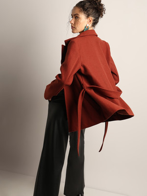 VERO MODA Polyester Solid Coat