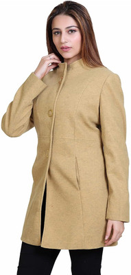 Comfy Sparrow Wool Blend Solid Coat