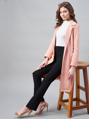 STYLESTONE Polyester Jacquard Self Design Coat