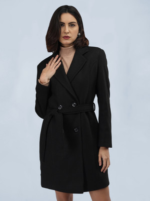 CHKOKKO Tweed Solid Coat
