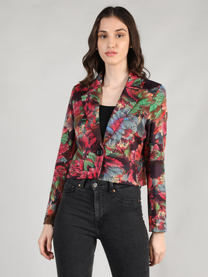 CHKOKKO Polyester Printed Coat