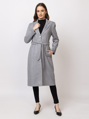 TWENTY ME Wool Blend Self Design Coat