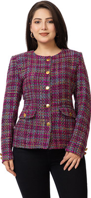 Lasoon Women’s Winter Woolen Self Design Coat