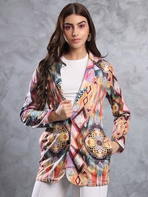 TANDUL FLEECE BLEND Printed Coat