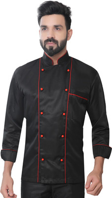 Abc Garments Solid Double Breasted Formal Men Blazer(Black)