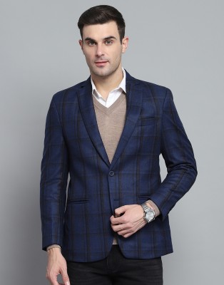 MONTE CARLO Wool Checkered Coat