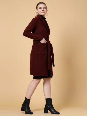 RIGO Cotton Blend Self Design Coat