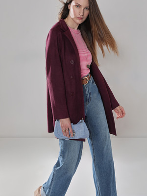 VERO MODA Polyester Solid Coat