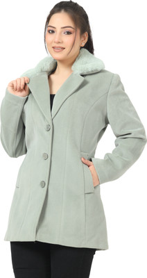 LADY LEAF Suede Solid Coat