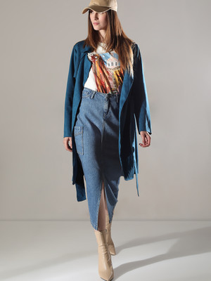VERO MODA Polyester Solid Coat