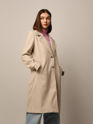 ONLY Polyester Blend Solid Coat