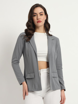 Zastraa Polyester Self Design Coat