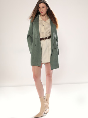 VERO MODA Polyester Solid Coat